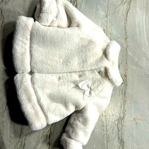 Mayoral faux fur dress coat